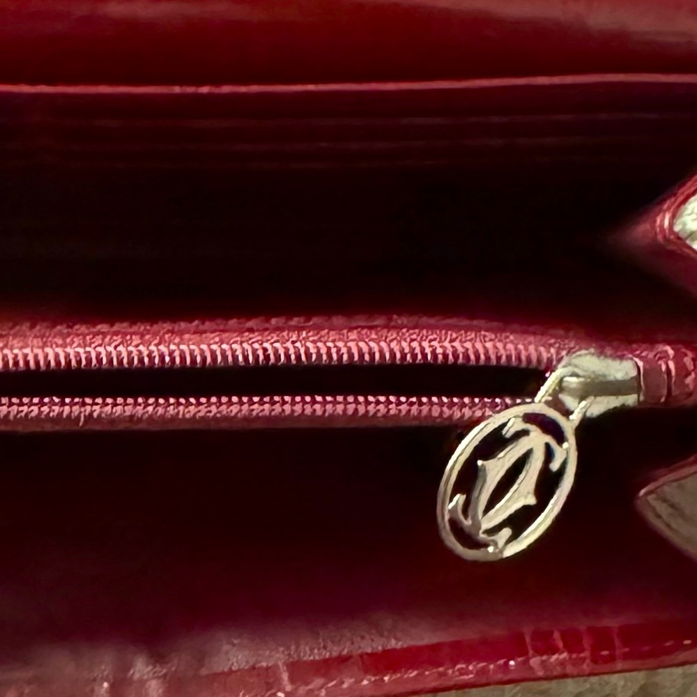 Cartier Patent Leather Wallet. Please look at the photos as part of description - Picture 6 of 9